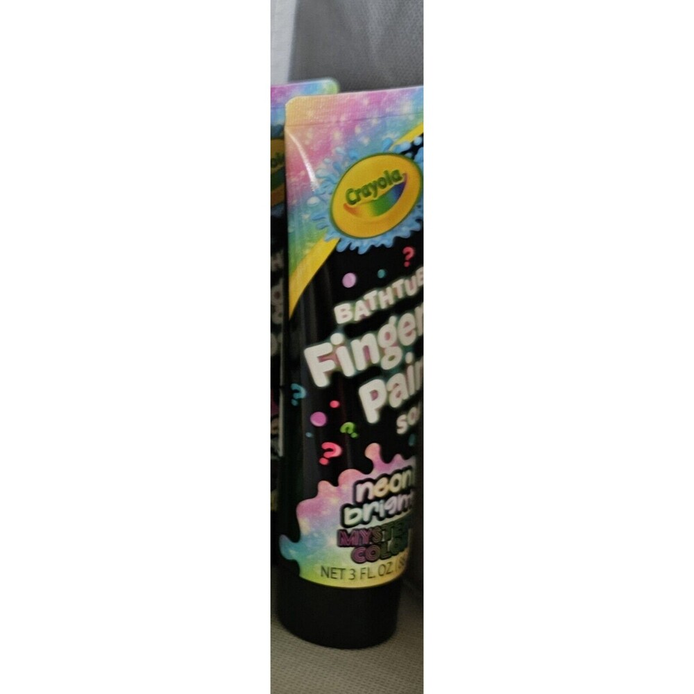 Crayola Bathtub Finger Paint 3 Oz Neon MYSTERY COLOR Bright! Bathtime FUN!